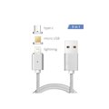 Gcig Xtrempro 11171 3 In 1 Magnetic Cable, Micro Usb Cable Lightning w/ 11171